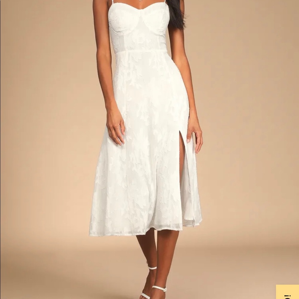 White Midi LuLus Dress
